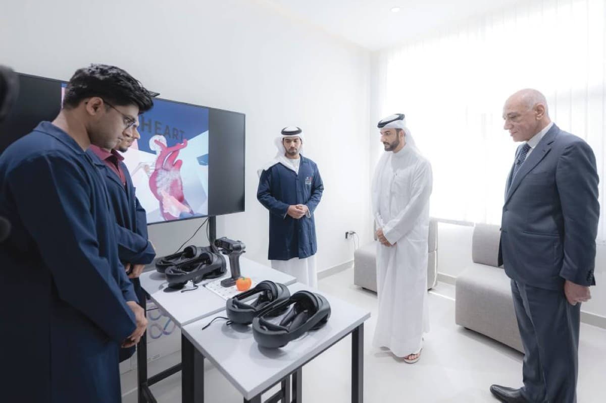 Sheikh Sultan bin Ahmed bin Sultan Al Qasimi inaugurates the Innovation Centre at the University of Sharjah, built under a strategic partnership with e&amp; Group.