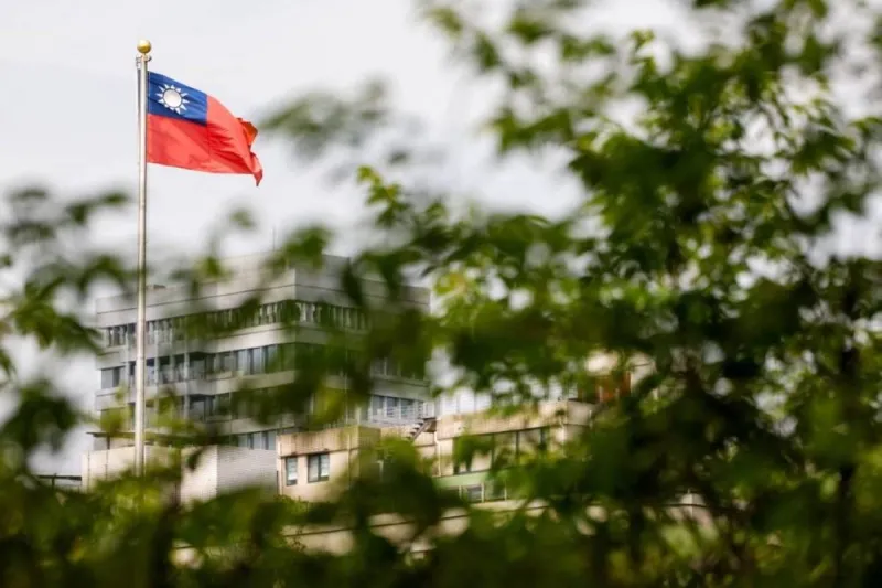 A semiconductor manufacturing facility in Taiwan, reflecting the island's role as a global hub for advanced electronics production.