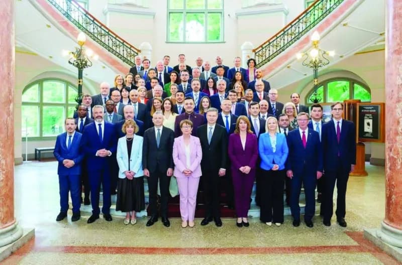 A delegation from the UAE Ministry of Finance participates in the EBRD Board of Governors annual meeting in Riga, Latvia.