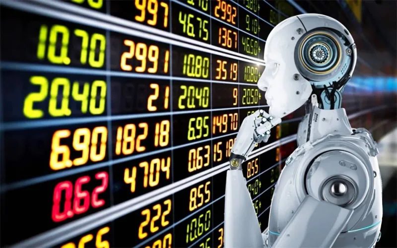 A visual representation of artificial intelligence technology amid growing global investor enthusiasm for the sector.