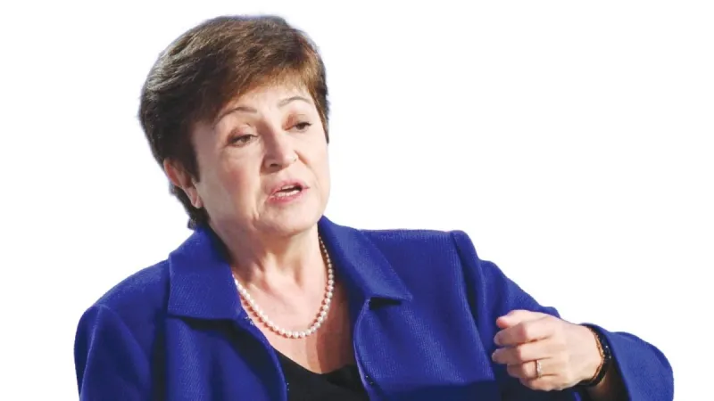 IMF Managing Director Kristalina Georgieva speaking about global economic resilience and the risks posed by artificial intelligence and recurring crises.