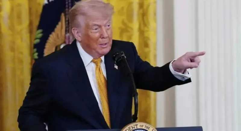 US President Donald Trump speaking about a prospective deal with Iran and the opening of the Strait of Hormuz.
