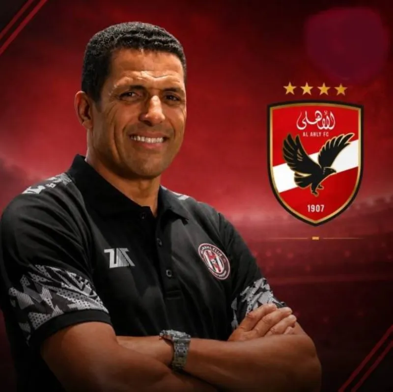 Moroccan football coach Hussain Ammouta, newly appointed head coach of Egyptian club Al Ahly.