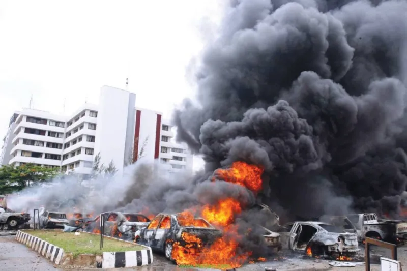 Nigerian army soldiers conducting operations against militants in northern Nigeria.
