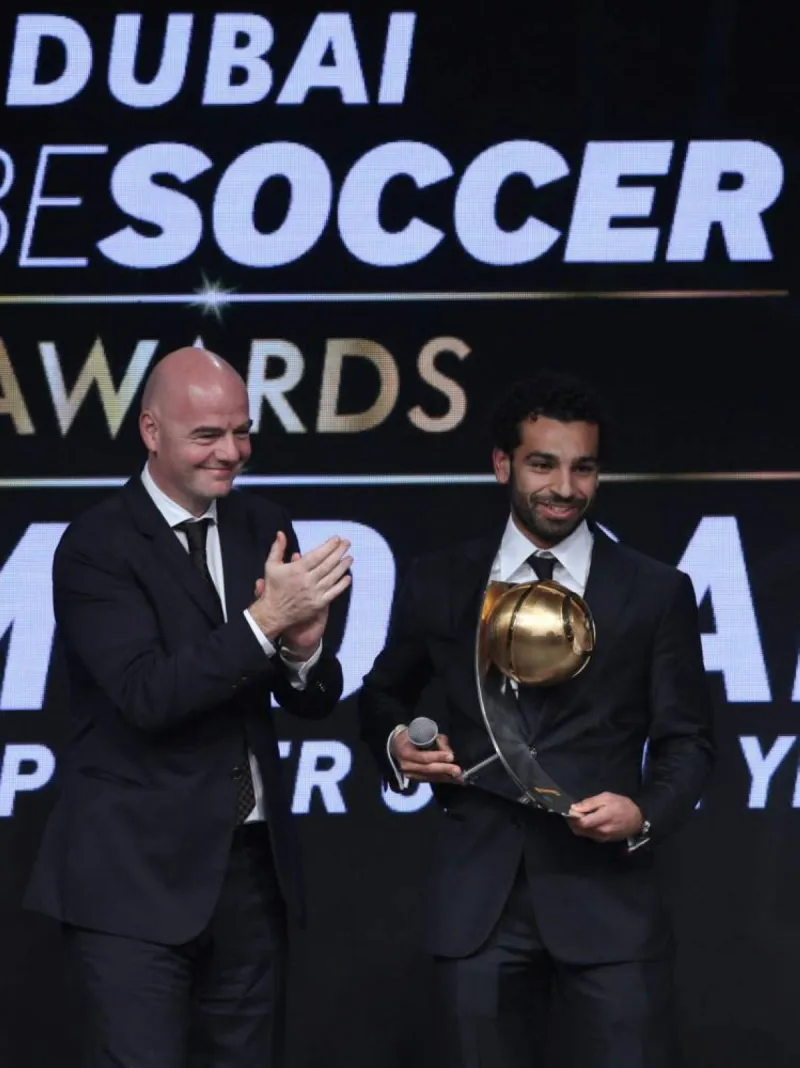 FIFA President Gianni Infantino pictured in connection with his birthday message to Egypt captain Mohamed Salah ahead of the 2026 World Cup.