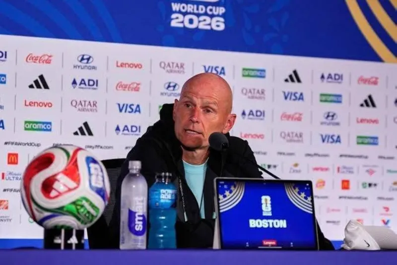 Norway coach Ståle Solbakken speaks to the media ahead of his side's World Cup opener against Iraq.