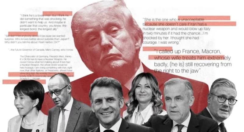 Donald Trump and G7 leaders gathered at the Évian-les-Bains resort in France for the Group of Seven summit.