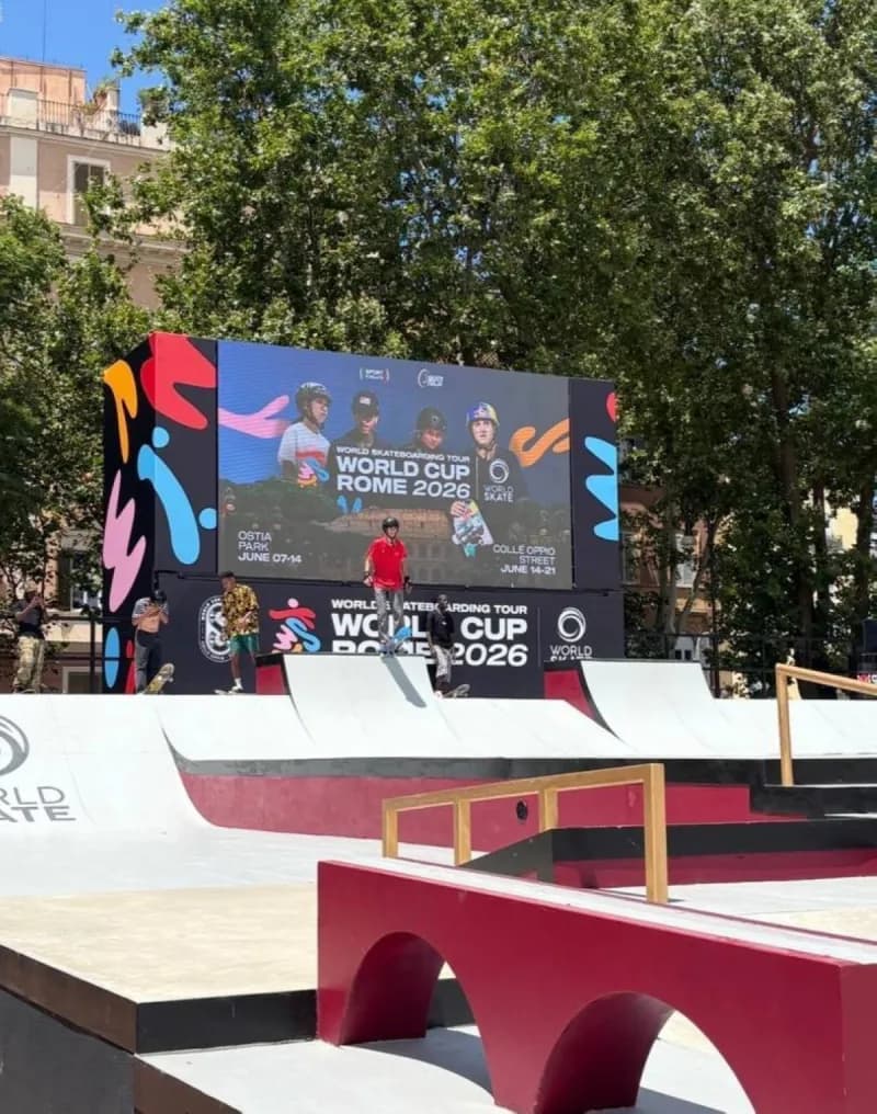 UAE skateboarder Ahmed Walid Al Tamimi in training ahead of the World Skateboarding Championship in Rome.