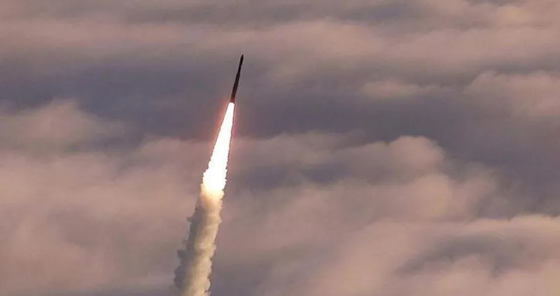 Smoke rising over Kyiv following a ballistic missile attack by Russian forces.