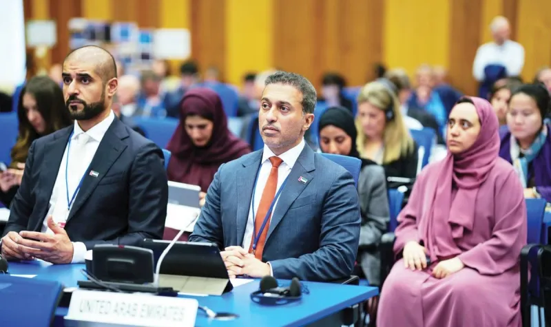 His Excellency Dr. Ahmad Belhoul Al Falasi leading the UAE delegation at the 69th COPUOS session in Vienna.
