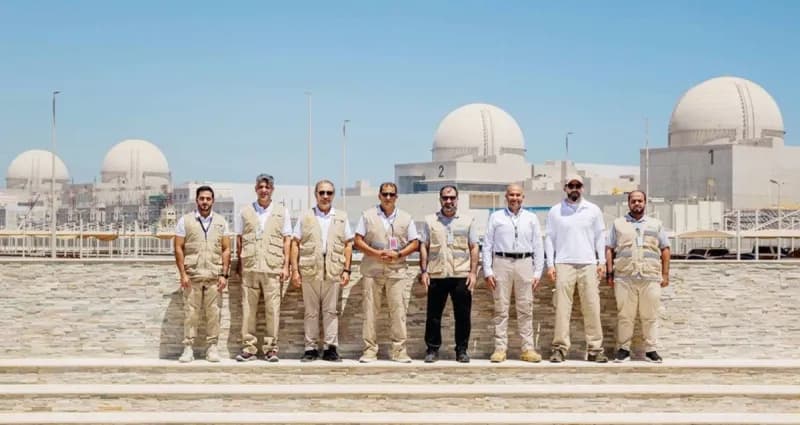 Hamad Al Kaabi, Director General of the Federal Authority for Nuclear Regulation, visiting the Barakah Nuclear Energy Plant during a regulatory inspection and operational review.