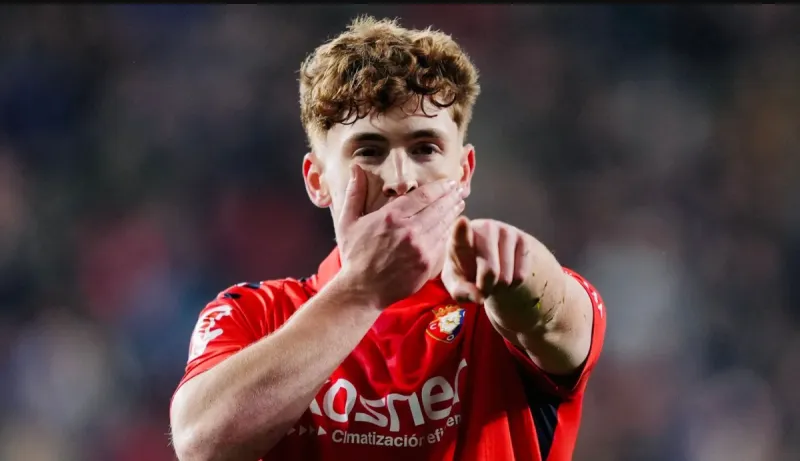 Liverpool FC unveil Spanish striker Víctor Muñoz, signed from Osasuna in a £34.5 million deal.