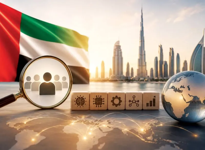 UAE government officials reviewing digital bureaucracy reduction initiatives as part of the Zero Government Bureaucracy programme.