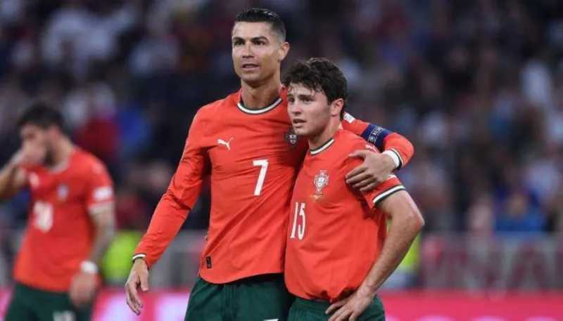 Cristiano Ronaldo in action for Portugal during their 1-1 draw with the Democratic Republic of Congo at the 2026 World Cup.