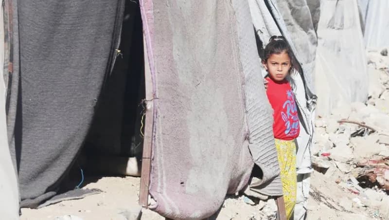 A view of destruction in the Gaza Strip amid ongoing conflict and a fragile ceasefire.