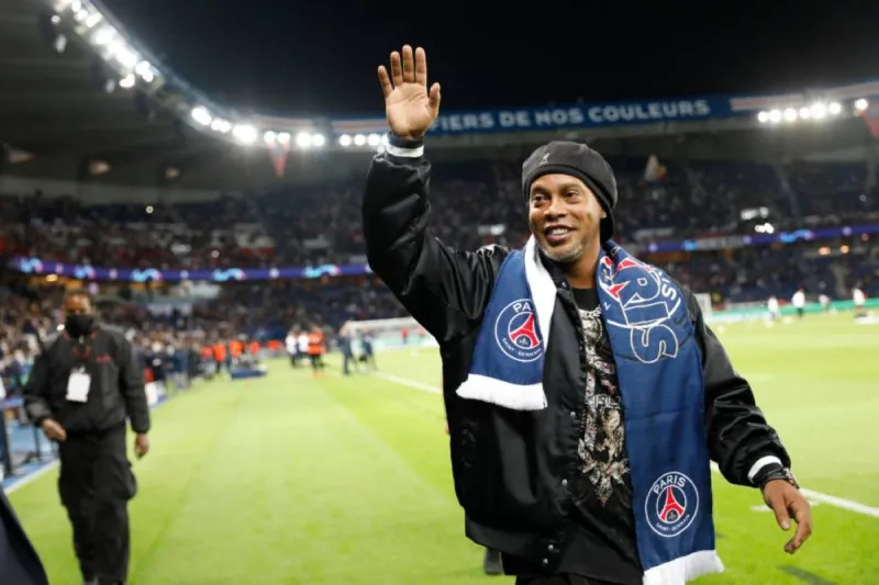 Brazilian football legend Ronaldinho, pictured at a public event, is set to sign with Italian third-division club Ravenna at the age of 46.