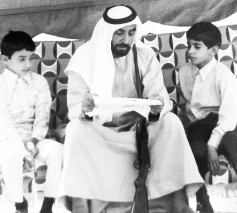 Sheikh Hazza bin Zayed Al Nahyan, Representative of the Ruler of Abu Dhabi in the Al Ain Region, pictured on the occasion of Father's Day.