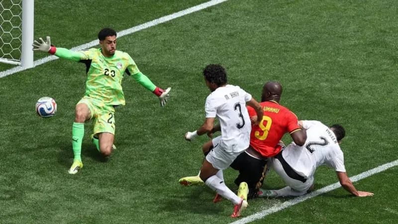 An Arab footballer accidentally scores an own goal during a 2026 FIFA World Cup group stage match.