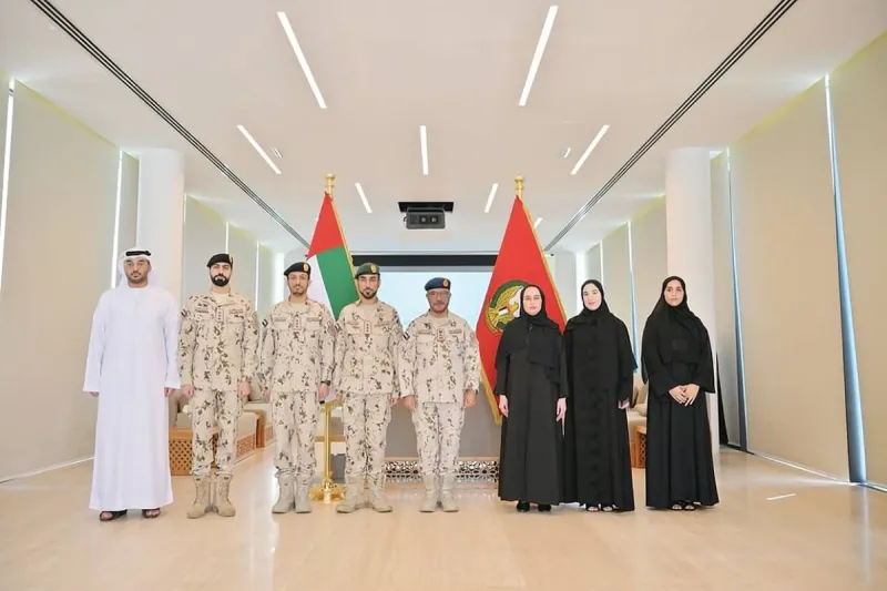 Staff Lieutenant General Ibrahim Nasser Al Alawi, Under-Secretary of the Ministry of Defence, meeting with members of the Ministry of Defence Youth Council.
