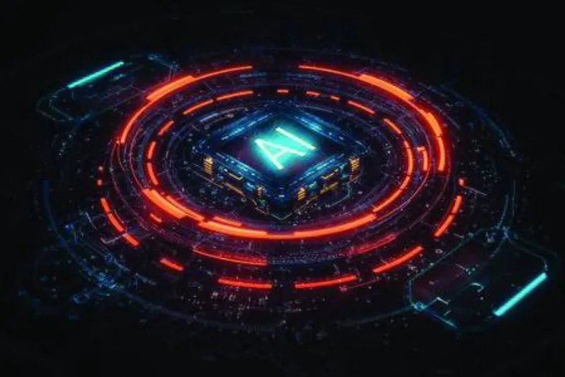A visual representation of artificial intelligence and cybersecurity, illustrating the growing intersection of advanced AI models and digital threat landscapes.