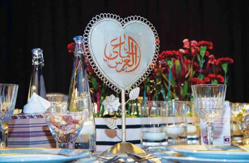 Guests and couples gathered at a mass wedding ceremony organised by the Dubai Women's Renaissance Association.