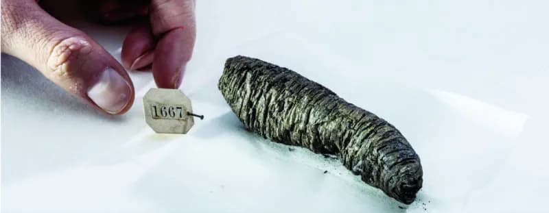 A digitally reconstructed Herculaneum papyrus scroll displayed virtually, revealing ancient text buried by the eruption of Mount Vesuvius in 79 AD.