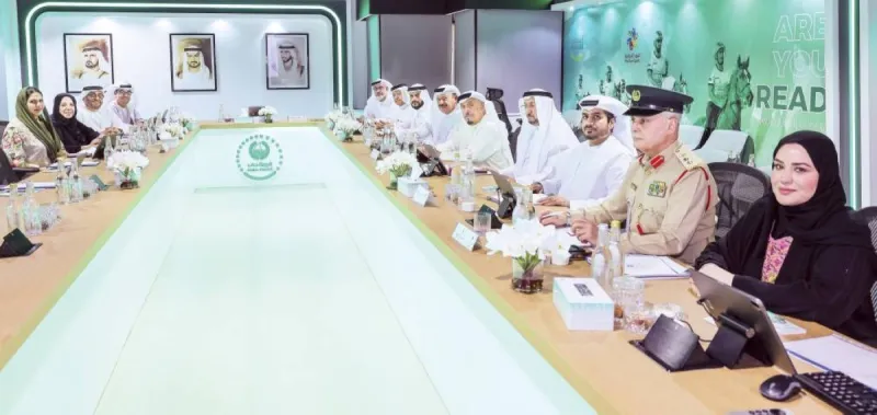 Lieutenant General Dhahi Khalfan Tamim presides over the 77th meeting of the Juvenile Awareness and Welfare Association at the Dubai Police Officers Club.