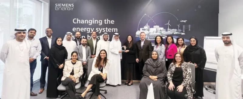 Representatives from DEWA and Siemens Energy participate in a benchmarking workshop to exchange best practices and explore opportunities for innovation and digital transformation.