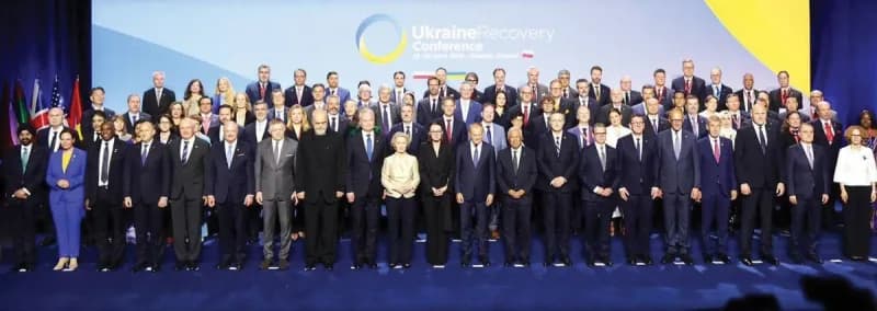 Her Excellency Reem Al Hashimy leading the UAE delegation at the Ukraine Recovery Conference 2026 in Gdańsk, Poland.