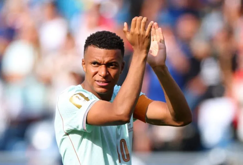 Kylian Mbappé in action for France during their 4-1 victory over Norway at the 2026 World Cup.
