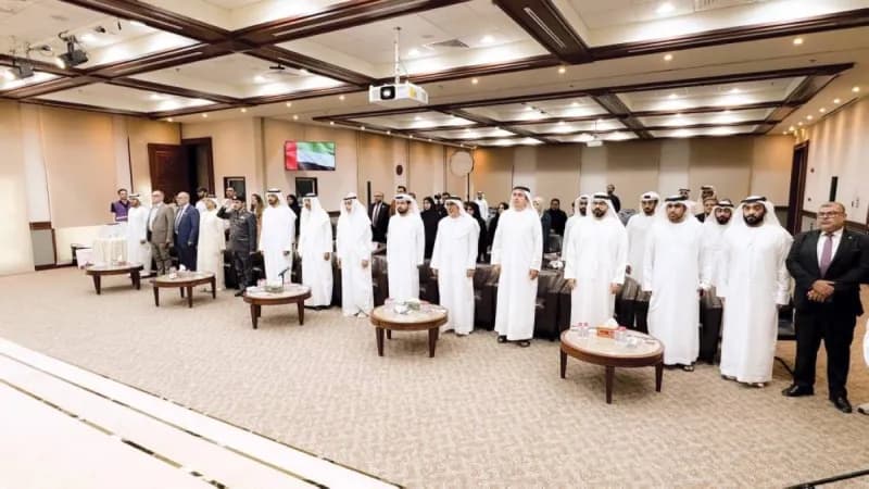 Officials and board members of the Emirates Cancer Society gathered at the annual forum held at Nadwa Culture and Science Hall in Dubai.