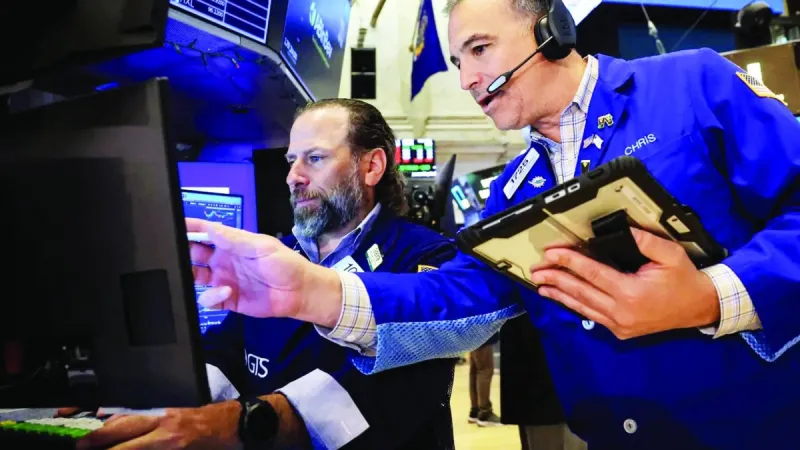 A stock market trading screen displaying index movements and share prices amid a broadly positive global equities session.