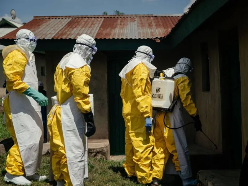 Health workers in the Democratic Republic of Congo responding to the Ebola outbreak across the affected provinces.