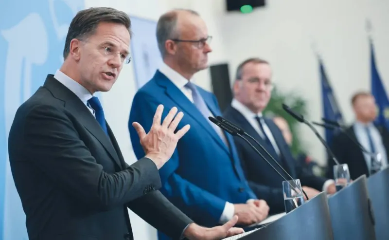 NATO leaders gathered at the 36th NATO summit in Ankara, Turkey, as member states debate burden-sharing and the alliance's strategic future.