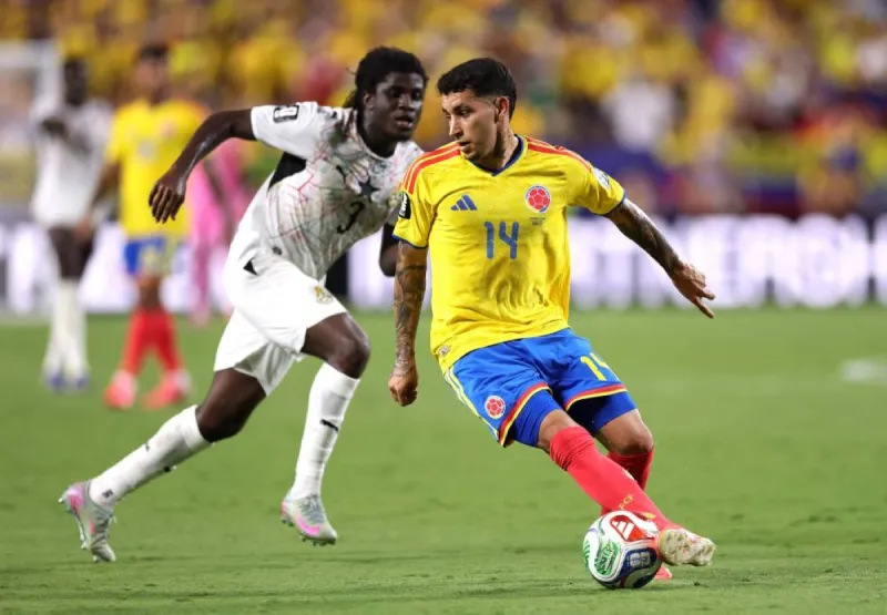 Colombia players celebrate during their 2026 World Cup campaign, having emerged as one of the tournament's standout dark-horse sides.