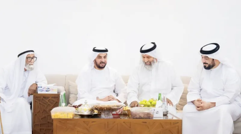 Sheikh Hamdan bin Zayed Al Nahyan visits citizens at their homes in Ghiyathi City in the Al Dhafra Region.