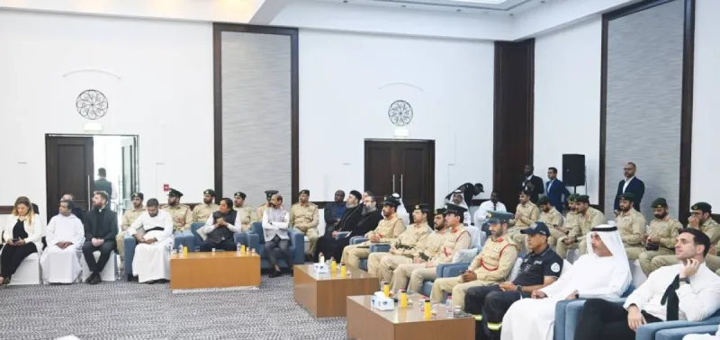 Officials and community members attend the fourth Community Engagement Forum held by Jebel Ali Police Station at Millennium Hotel in Dubai Investment Park.