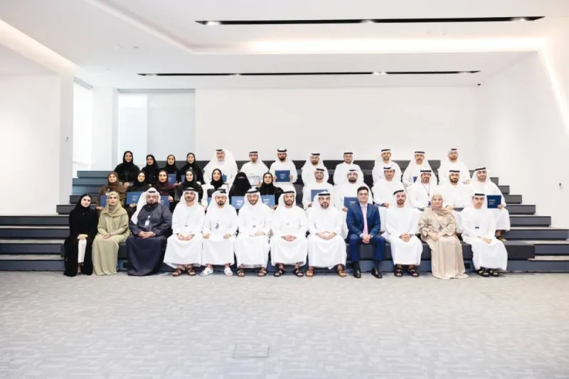 Dubai Municipality officials and graduates pose at the 'Future Leaders' programme graduation ceremony.