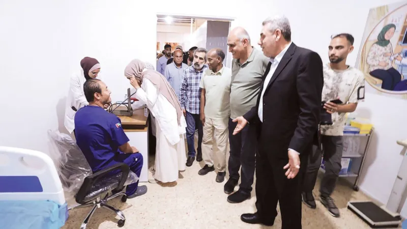 Medical staff at the UAE Medical Centre in Gaza treat Palestinian patients as part of Operation Noble Knight 3.