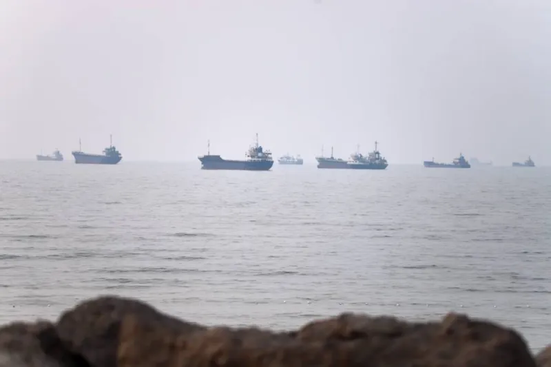 A general view of the Strait of Hormuz, the strategic waterway at the centre of post-war negotiations between the United States and Iran.
