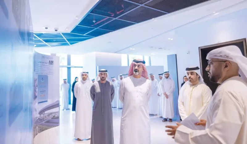 Sheikh Ammar bin Humaid Al Nuaimi, Crown Prince of Ajman, launches the AM30x30 municipal agenda at an official ceremony.