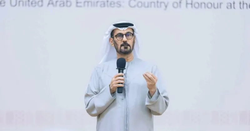 Officials from the Mohammed bin Rashid Al Maktoum Knowledge Foundation and the UAE Embassy in Beijing at the launch of the 'Knowledge Break' initiative in China.