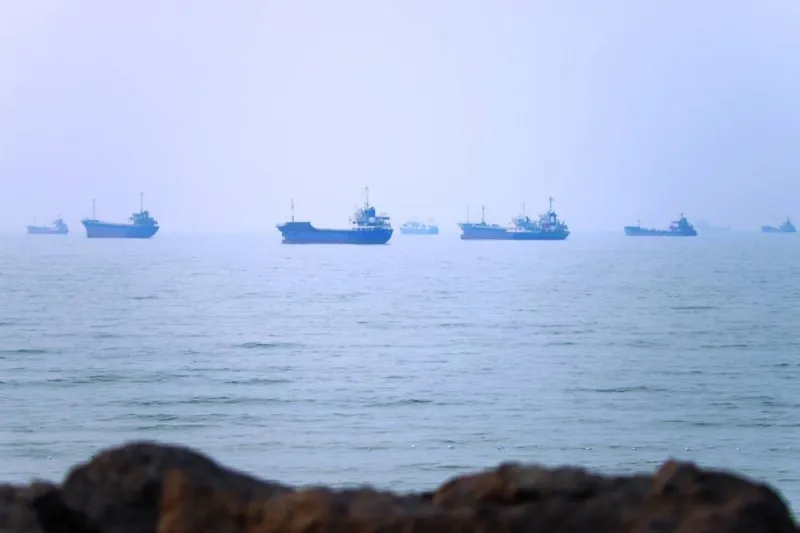 A commercial tanker transiting the Strait of Hormuz, the strategic waterway that has been the scene of multiple Iranian attacks on vessels within 24 hours.
