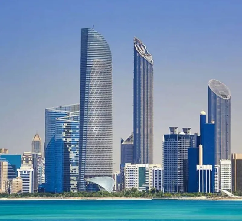 The Lunate sovereign wealth fund logo or headquarters building representing Abu Dhabi's financial sector.