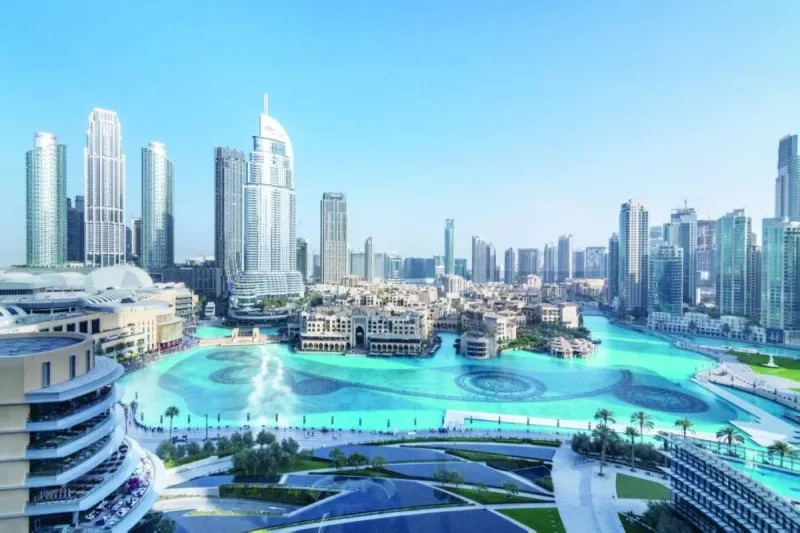 A view of Dubai's real estate skyline illustrating the city's active property market transactions.