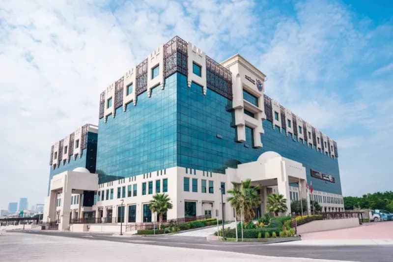 Dubai Courts building, representing the institution's management of inheritance and family dispute settlements worth AED 5.26bn in 2025.