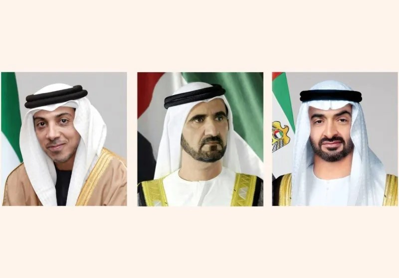 Sheikh Mohamed bin Zayed Al Nahyan, President of the United Arab Emirates, sending condolences to Kuwait's Amir over the death of Sheikh Ali Hamoud Al Sabah.
