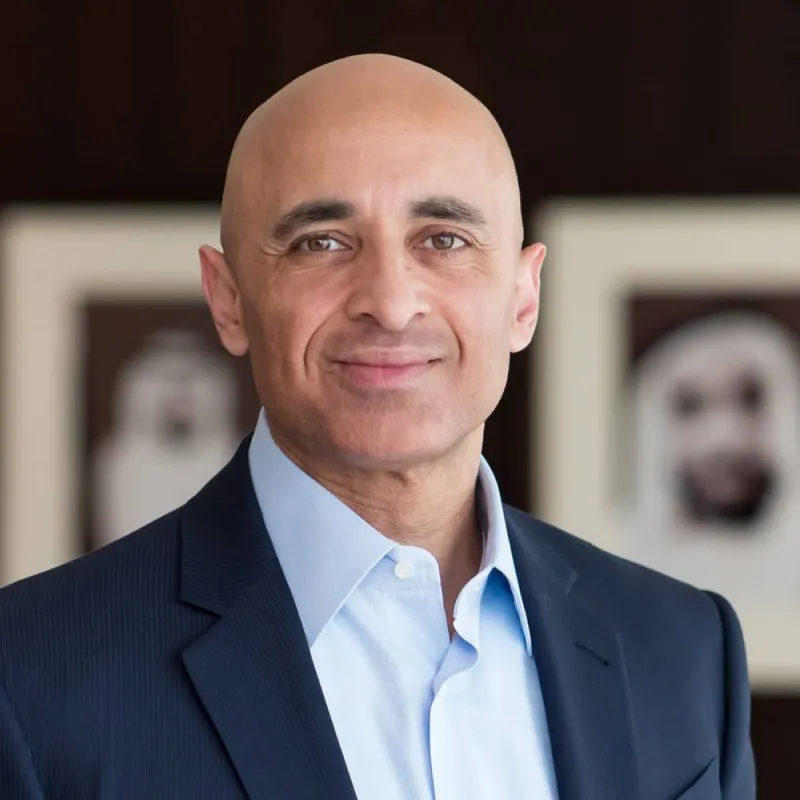 UAE Ambassador to the United States Yousef Al Otaiba delivers a statement welcoming the US decision to upgrade the UAE to the A5 tier in the American export control system.