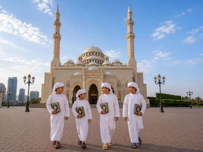 A promotional visual for the Sharjah Department of Islamic Affairs' 2026 summer programmes, launched under the theme 'A Summer That Makes an Impact'.