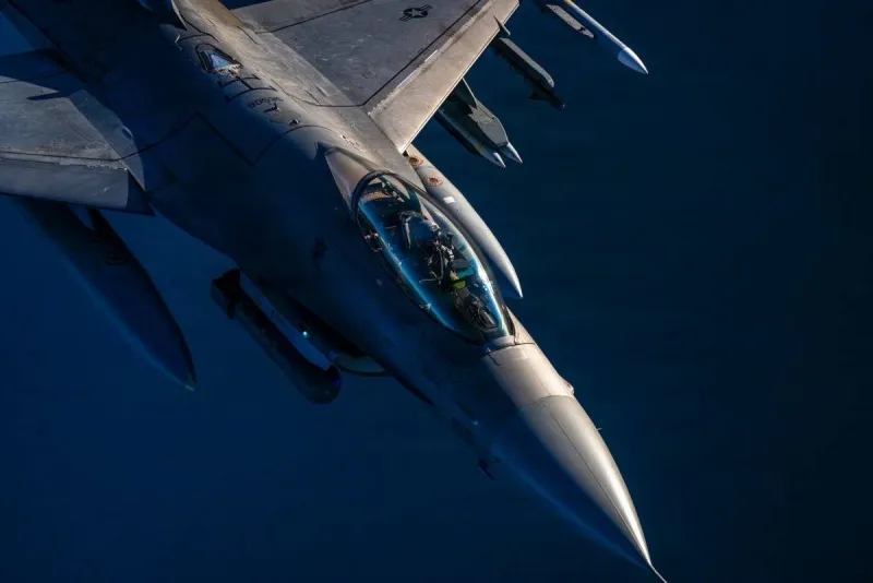 US military aircraft conducting strikes against Iranian targets in the Middle East.